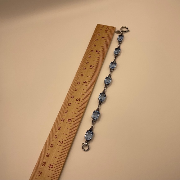 Vintage Catherine Popesco Blue and Silver Bracelet - Picture 12 of 12